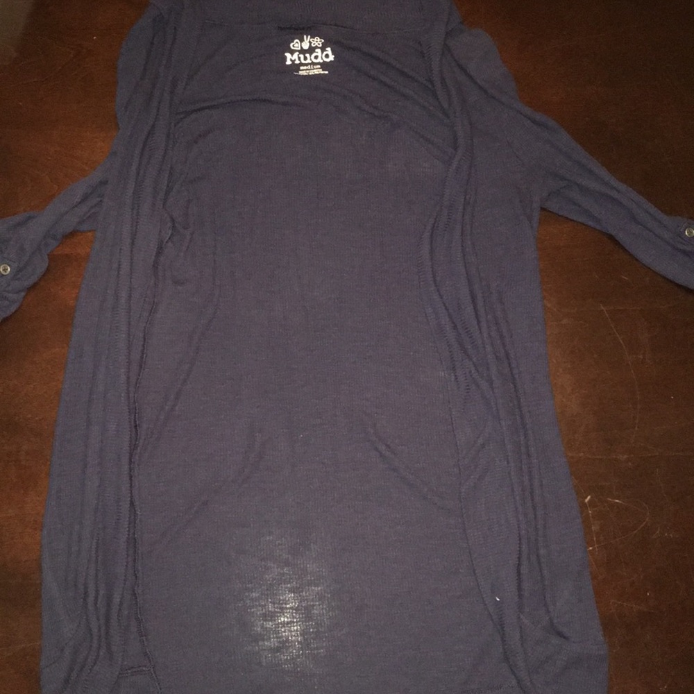 Navy Blue, half sleeve.